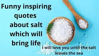 Funny inspiring quotes about salt which will bring life