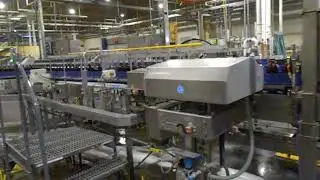 Complete Krones PET plastic bottle line Video 4