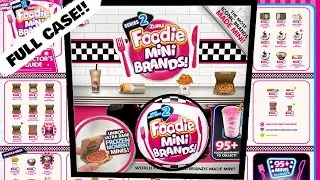 UNBOXING FULL CASE FOODIE MINI BRANDS SERIES 2!!! PIZZA BAG FOUND?!