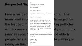 letter for damage road repair #english #learnanewwordtoday #walkinspiritoftheholyspirit