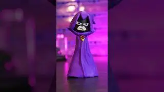 I made Raven - Plasticine craft #teen titans #Clay