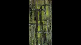 Matrix Painting on Wood Board 