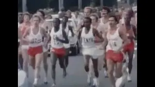 Ian Thompson , Jack Foster, (NZ) Richard Mabuza (Swaziland) -1974 Comm Games mens marathon
