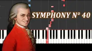 Mozart - Symphony N° 40 / Piano Tutorial / Notas Musicales