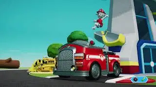Paw Patrol On a Roll! How to find all hidden GOLDEN PAW PRINTS. Marshall and Zuma Save the Whale