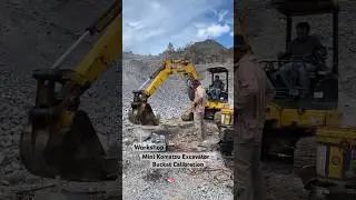 Mini KOMATSU Test to Make Sure The Bucket Setup is Good || #excavator #quarry #sandpit #sandmining