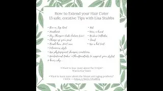 How to Extend Your Hair Color - 13 creative Tips