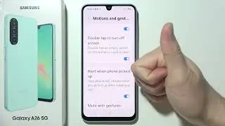 SAMSUNG Galaxy A26 5G: How to Turn On Raise to Wake