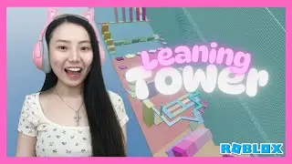 Ada Dua Garis Finish Nya  !! Leaning Tower Obby - Roblox Indonesia