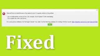 Minecraft Has Not Start Because Of An Unknown Error - Fix Tlauncher Java Error - Fix