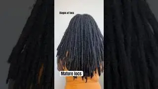 Teenage locs vs Mature locs | Stages of locs growth in 40months  | ROOTED loading #locs #naturalhair
