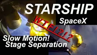 Extreme Rocket Maneuver: SpaceX Starship Fiery Separation