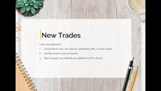 Controlling & Reviewing New trades - Introduction