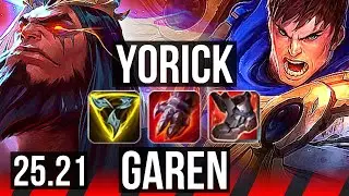 YORICK vs GAREN (TOP) | NA Challenger | 25.21