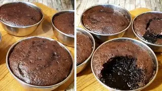 बिना अंडा बिना ओवन के कटोरी मे बनाए Choco Lava Cake की Recipe/Lava Cake 