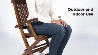 Teak Folding Arm Chair - Product Demo Sample Video for eCommerce