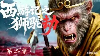 AI原创短片【孙悟空大闹狮驼岭 Monkey King Fight Lion Camel 】孙悟空狮驼岭斩妖除魔，爆肝200小时制作！第2集 ！#西游记 #狮驼劫#原创动画 #狮驼岭 #ai视频