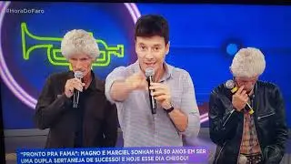 Magno e Marciel com Gilberto e Gilmar no Hora do Faro.