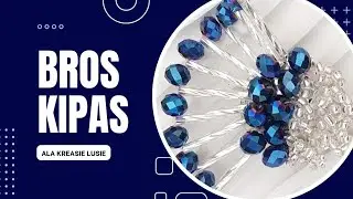 diy tutorial bros kipas mewah dari payet jepang | diy tutorial fancy brooch