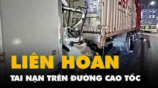 Video vụ tai nạn liên hoàn khiến nam tài xế tử vong trên cao tốc TP.HCM - Long Thành - Dầu Giây