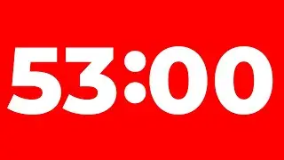 53 Minute Timer Without Music | Perfect for Study and Work