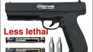 Street wise pepperball launcher then right Less lethal option