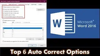 How to Use Auto Correct Options in Word Tutorial - Lesson 41