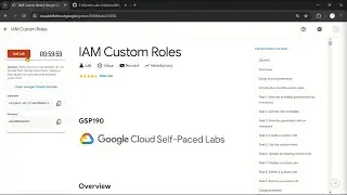 IAM Custom Roles #qwiklabs #GSP190