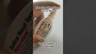 Nasoclear Nasal spray Use#medicinereview #skincare #doctor #shortsfeed #ytshorts #viralshorts