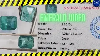 Incredible Green Emerald Gem Video - A Must-see Precious Stone!
