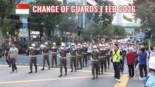 [4K] Change of Guards at Singapore Istana 1 Feb 2026