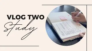 Vlog 2 : Slow Study With Me ☁️ | Peaceful Productivity