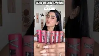 MARS Matte Muse Mousse Lipstick Swatches #marscosmetics #mars #viral #fyp #shortvideo