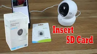 Как вставить SD-карту в беспроводную камеру безопасности EZVIZ