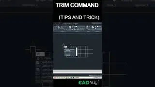 AutoCad _ TRIM COMMAND KE (TIPS AND TRICK)#autocad #cad#design #designengineer#mechanicalengineering