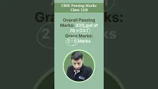 CBSE Class 12th Passing Marks Kitne Hai out of 70?🫵#shorts