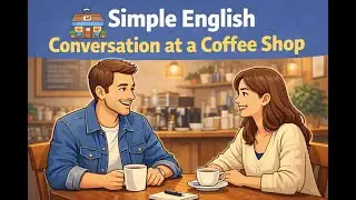 Simple English Conversation at a Coffee Shop #SimpleEnglish#EnglishConversations#LearnEnglish