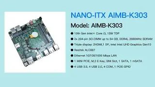 10th Gen Intel&reg; Core i3 Industrial Motherboard