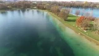 Feringasee bei M&uuml;nchen - Drohnenflug