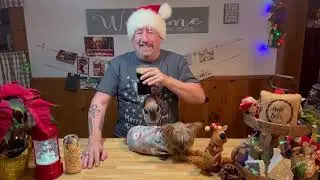 Candy Cane Stout Review with Charlie the Table Dog.