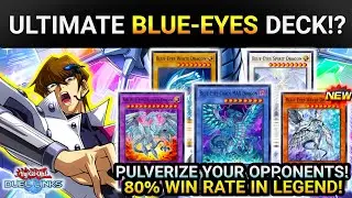 ULTIMATE BLUE-EYES WHITE DRAGON DECK!? | 80% WIN RATE IN LEGEND! [Yugioh Duel Links]