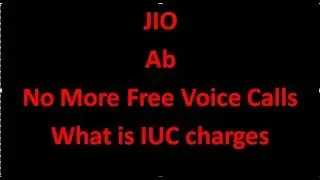 Jio Update, Interconnect usage Charges IUC, post 10th oct 2019, Free Data packs?, No free Voice cal