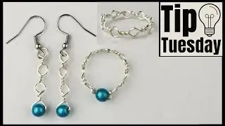 Twisted Wire Loops Rings and Earrings Jewelry Making Tutorial