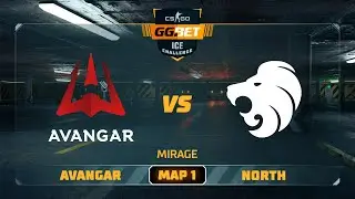Avangar vs North [Map 1, Mirage] (Best of 3) | GG.Bet Ice Challenge part 1