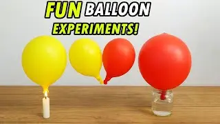 Fun Balloon Experiments - What Happens If You Put a Balloon Over Fire? 😲