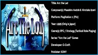 Arc The Lad (PS1) [Soundtrack in QUAD HD & 320 KBPS]