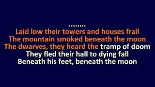 The Hobbit - Far Over The Misty Mountains Cold - Karaoke Instrumental Lyrics - ObsKure