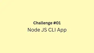 Learn Web development through Challenge #01 - Node JS