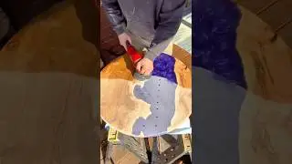 Sanding and Polishing Epoxy Resin Table Surface
