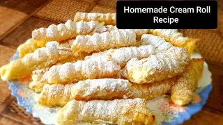 Bakery Style Cream Roll Recipe | LearnWithMe